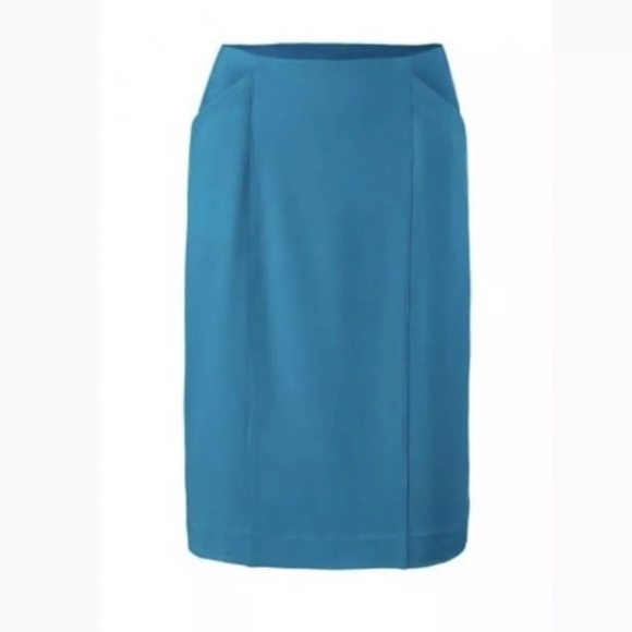 NWT CAbi 3220 Turquoise Sigourney Pencil Skirt - Picture 4 of 5